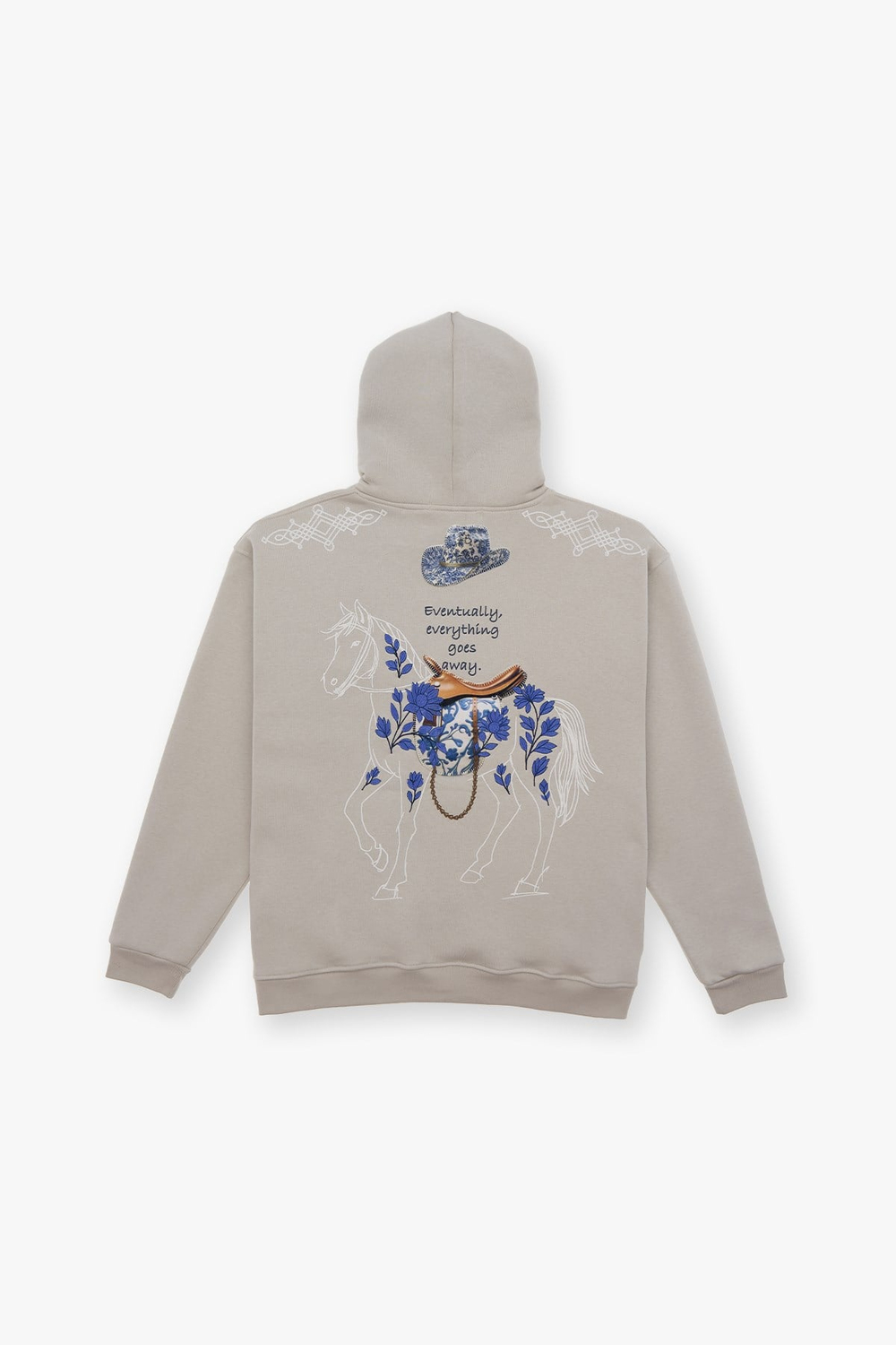 Design Story Fading Echoes Oversized Sweatshirt Stone