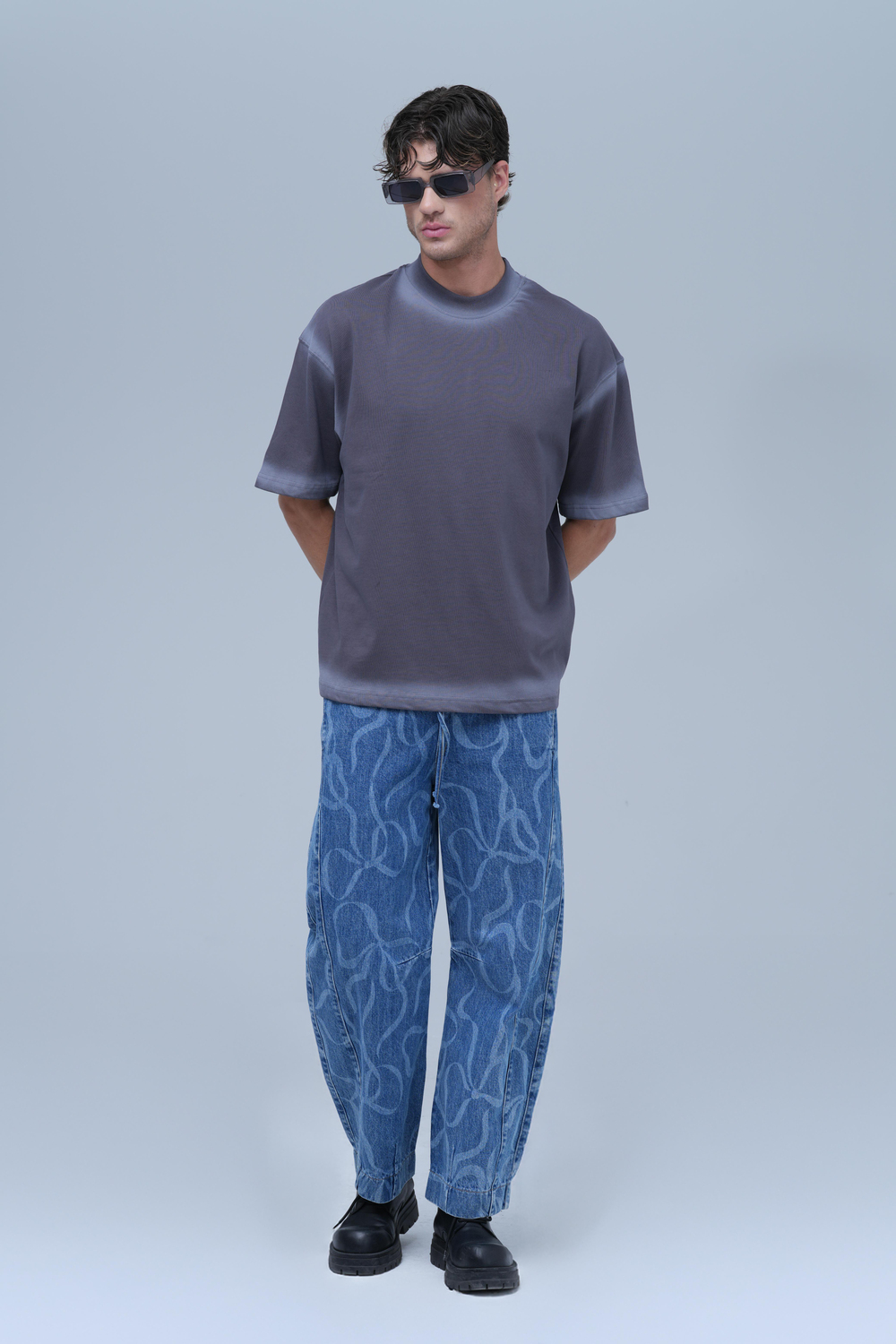 Echo Oversized T-Shirt Charcoal