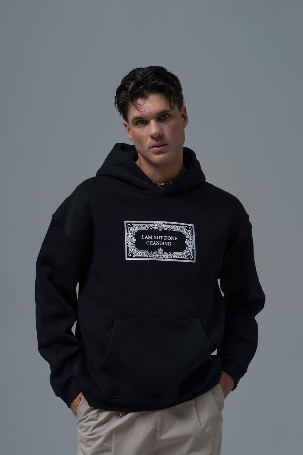 Endless Metamorphosis Oversized Sweatshirt Black