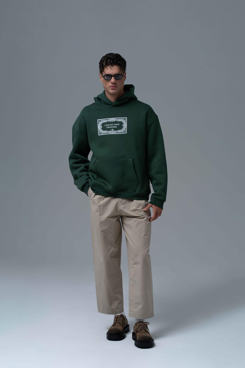 Endless Metamorphosis Oversized Sweatshirt Green