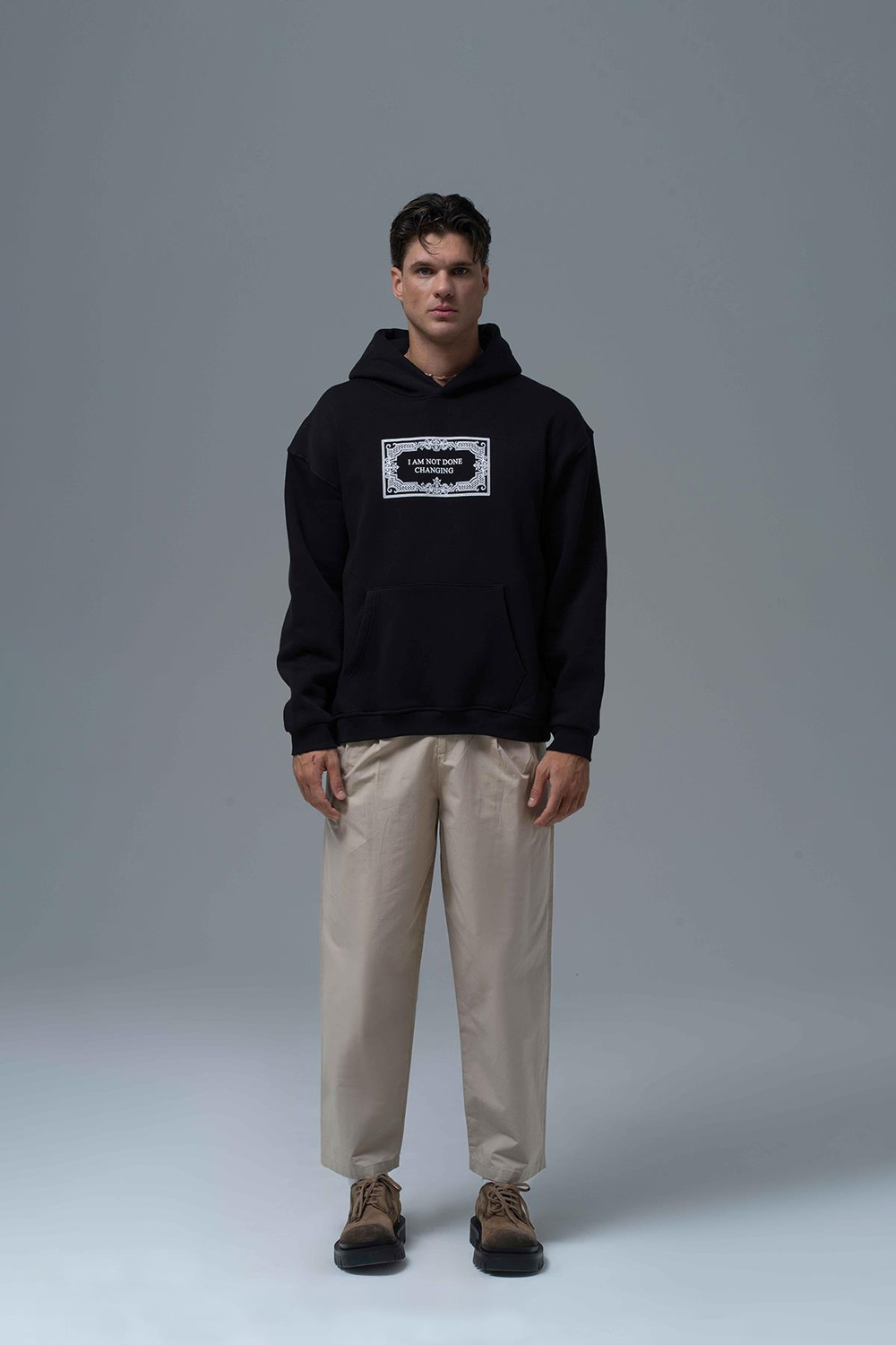 Endless Metamorphosis Oversized Sweatshirt Black