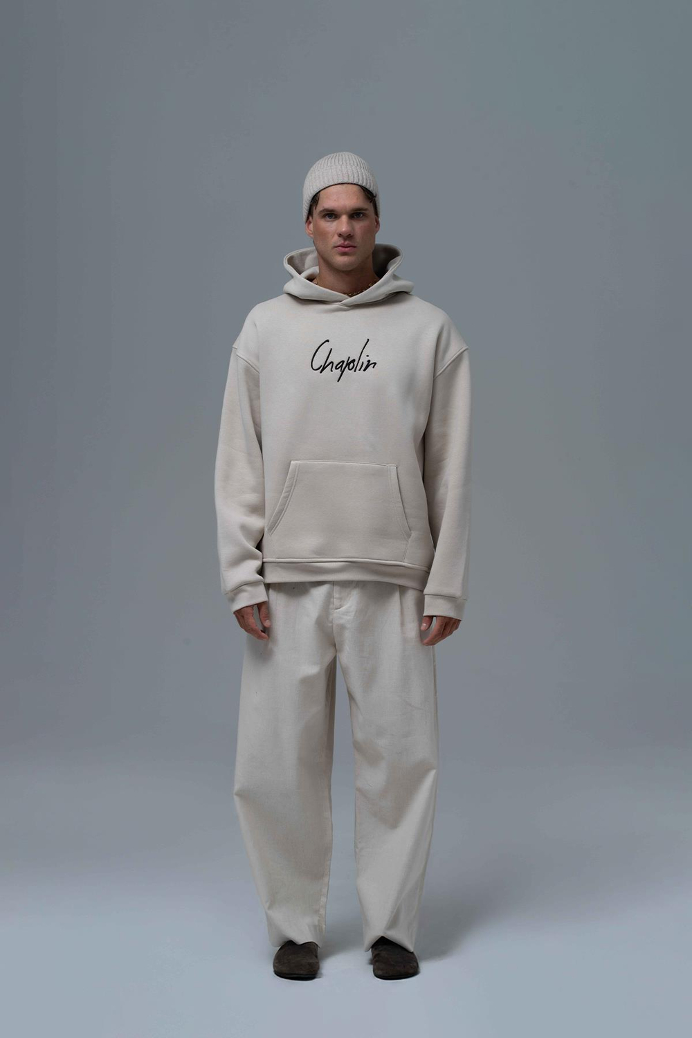 Frames Of Laughter Oversized Sweatshirt Stone