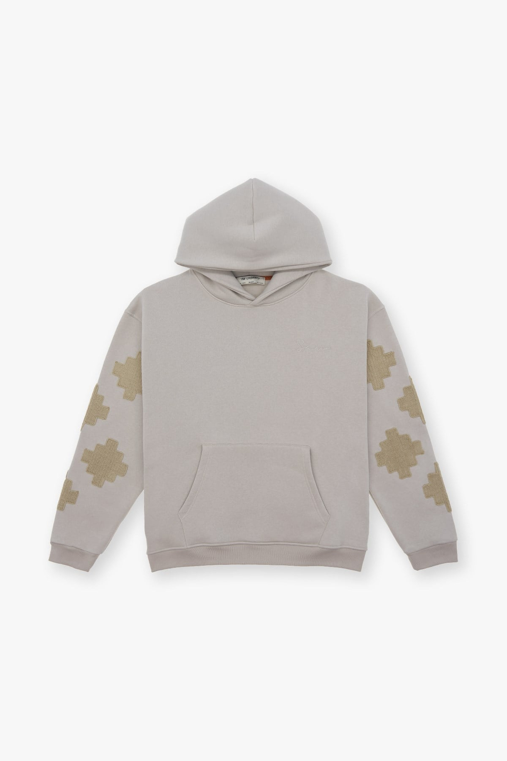 Heritage Geometry Oversized Sweatshirt Stone