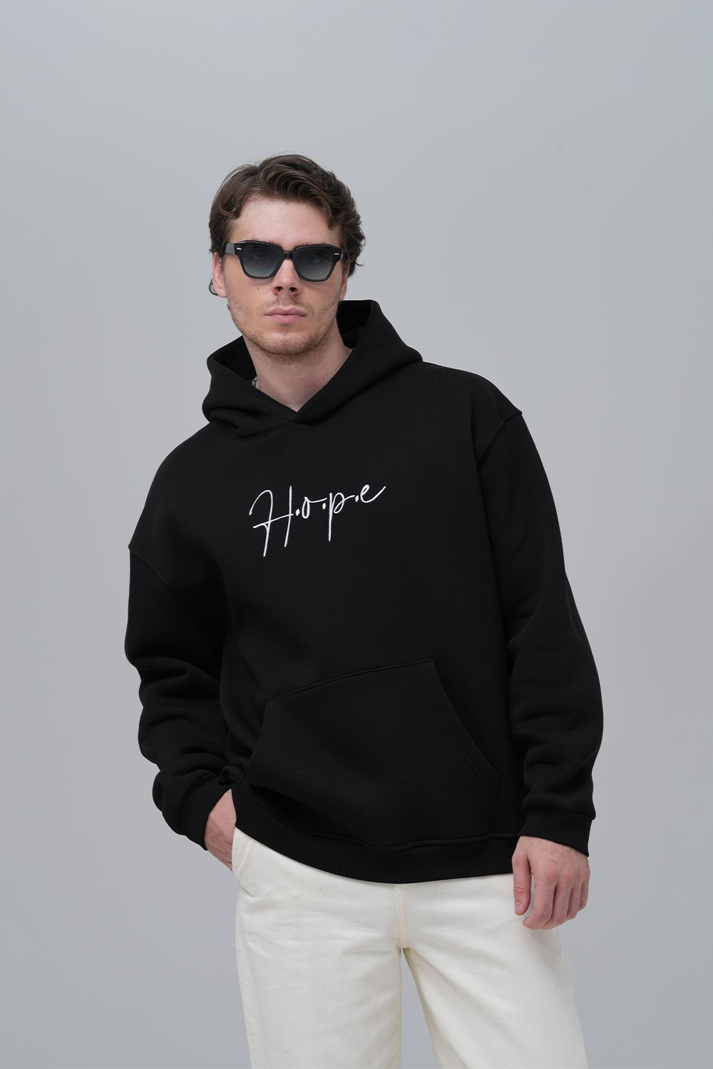 Hope Oversize Sweatshirt Erkek Siyah