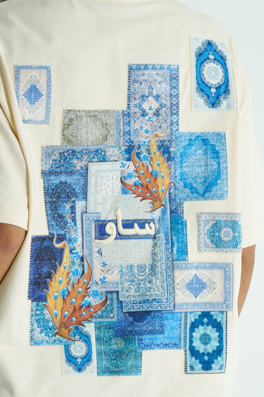 Iznik Oversize Kadın Tişört Stone