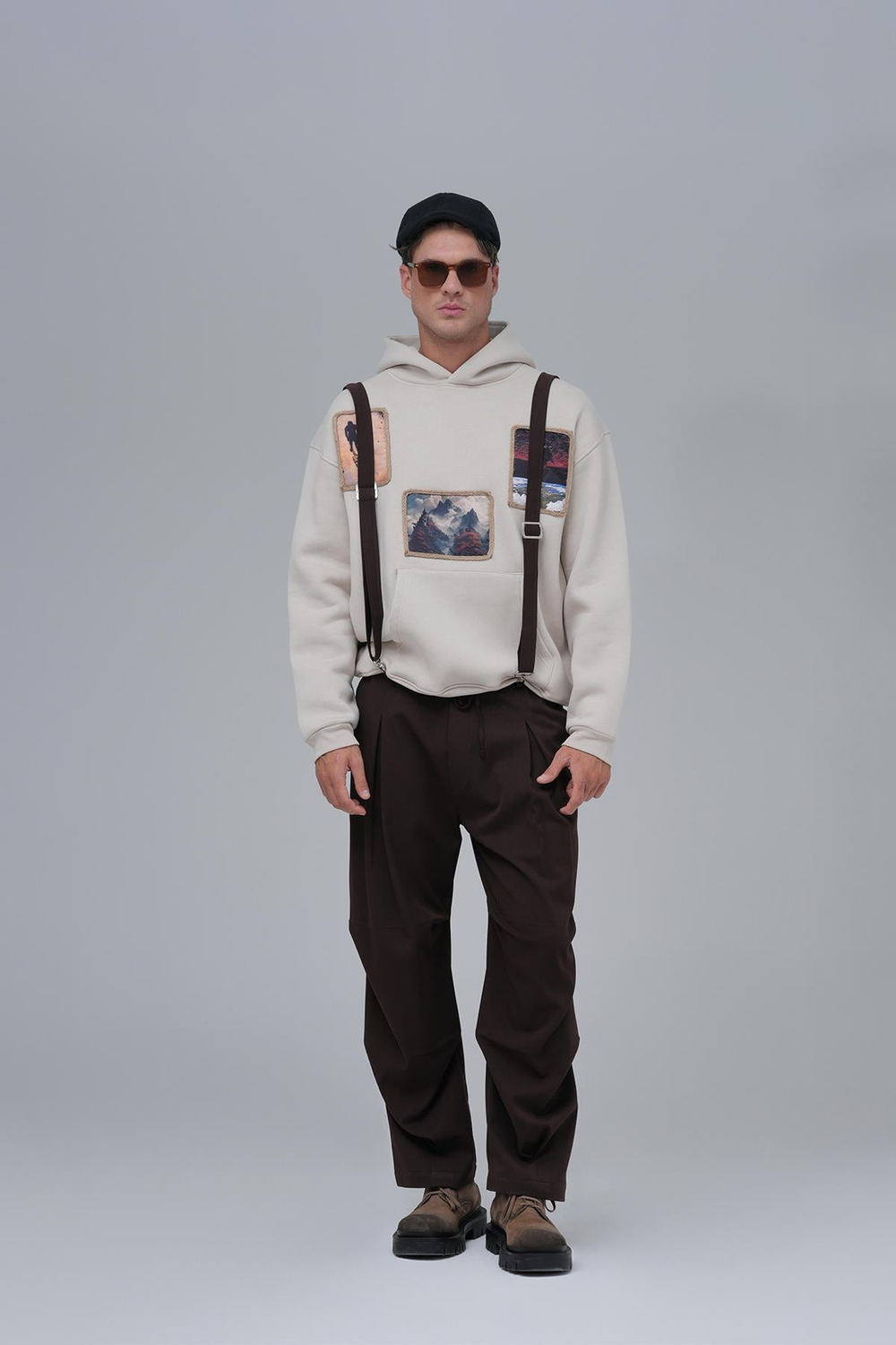 Layers Of Awakening Oversized Sweatshirt Stone