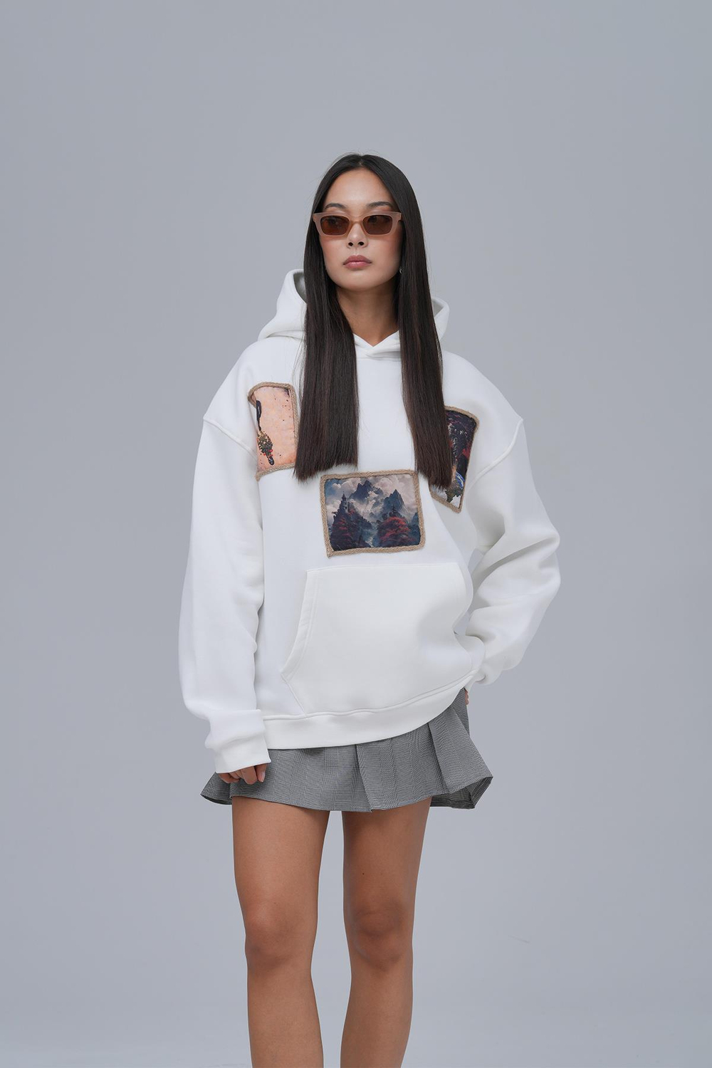 Layers Of Awakening Oversized Sweatshirt Off White