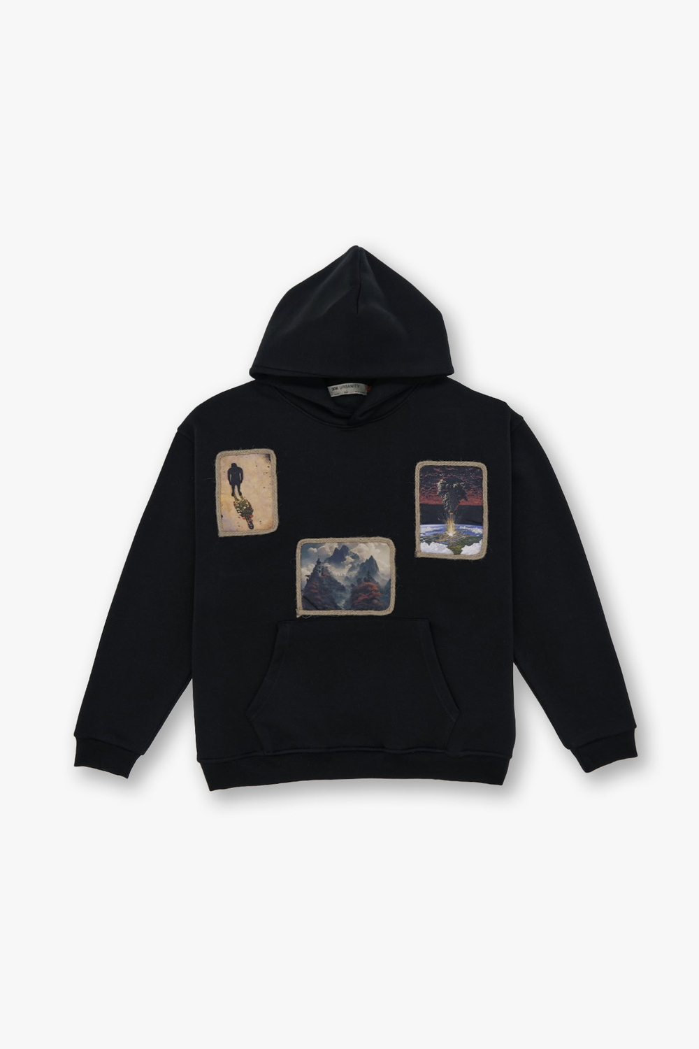 Layers Of Awakening Oversized Sweatshirt Black