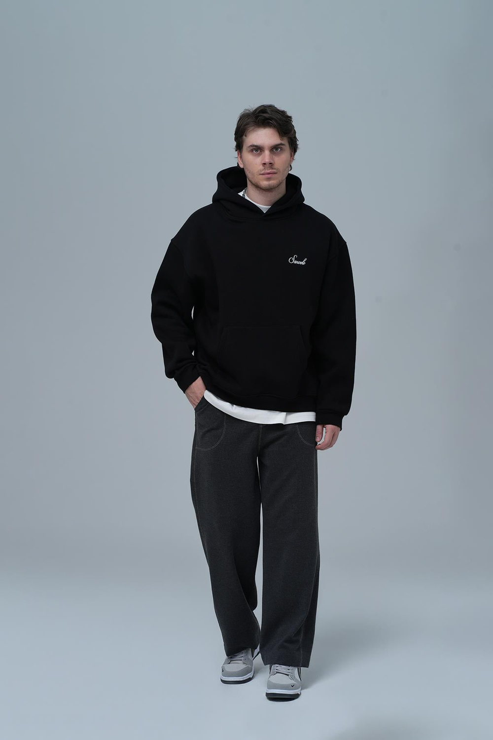 Loneliness Is A Choice Oversized Sweatshirt Black