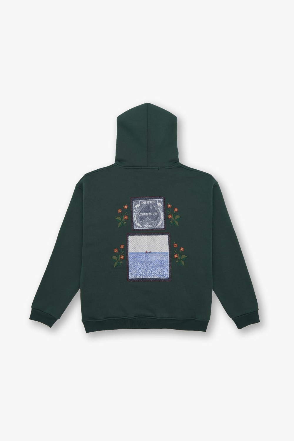 Loneliness Is A Choice Oversized Sweatshirt Green