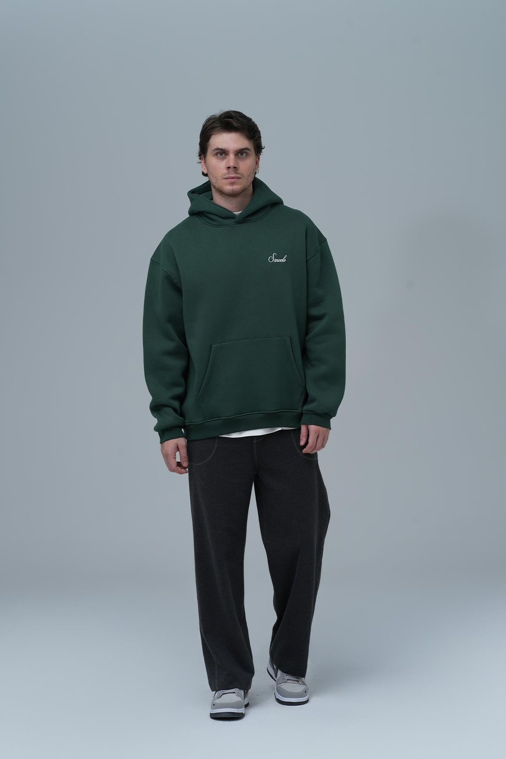 Loneliness Is A Choice Oversized Sweatshirt Green