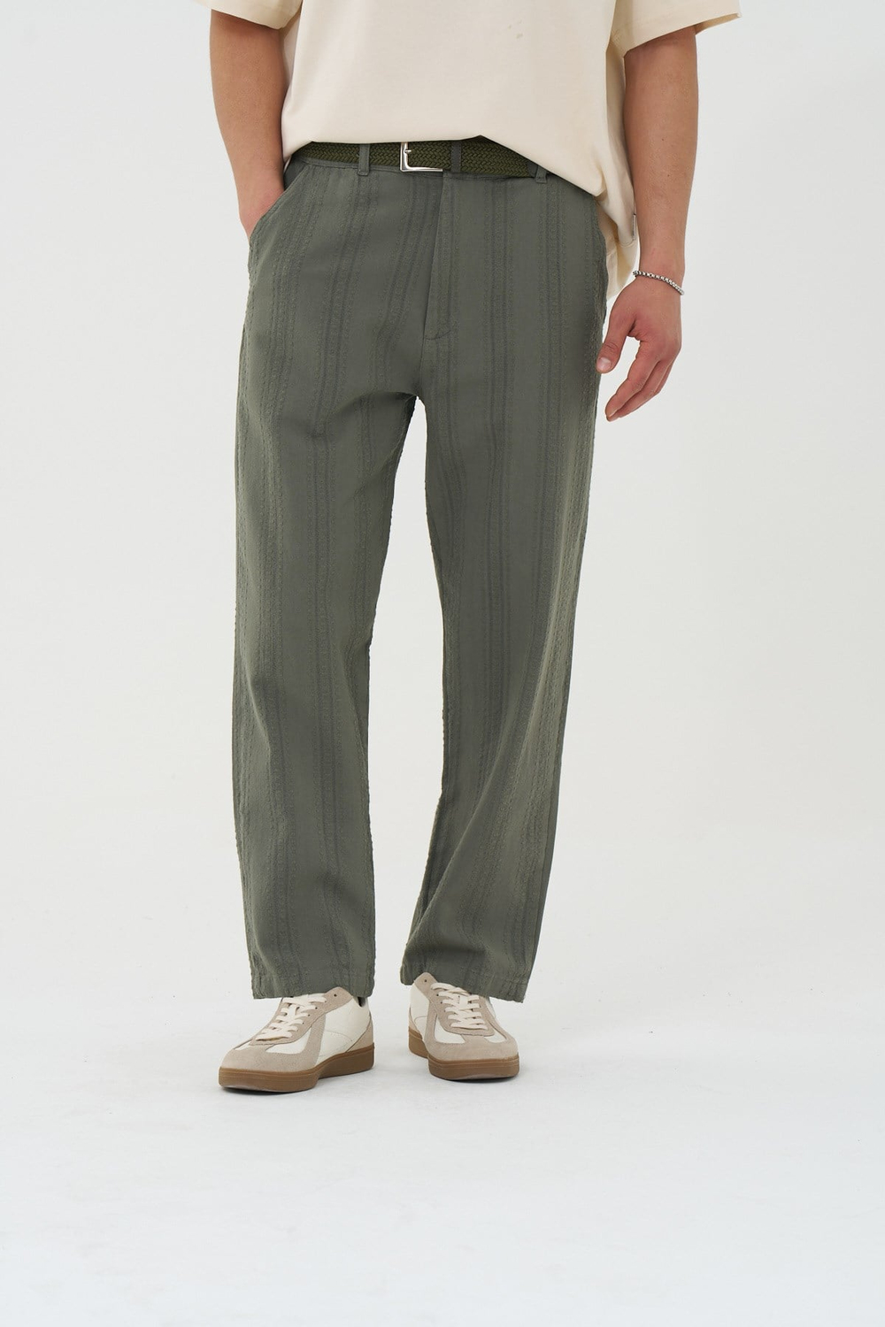 Loomline Relaxed Fit Erkek Pantolon Haki