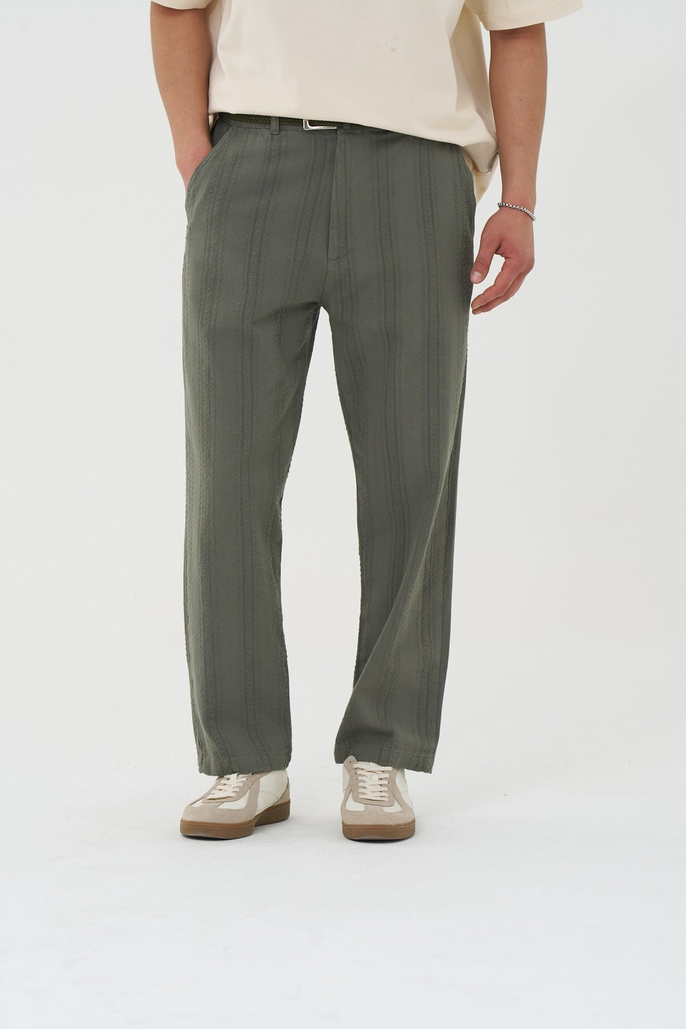 Loomline Relaxed Fit Erkek Pantolon Haki