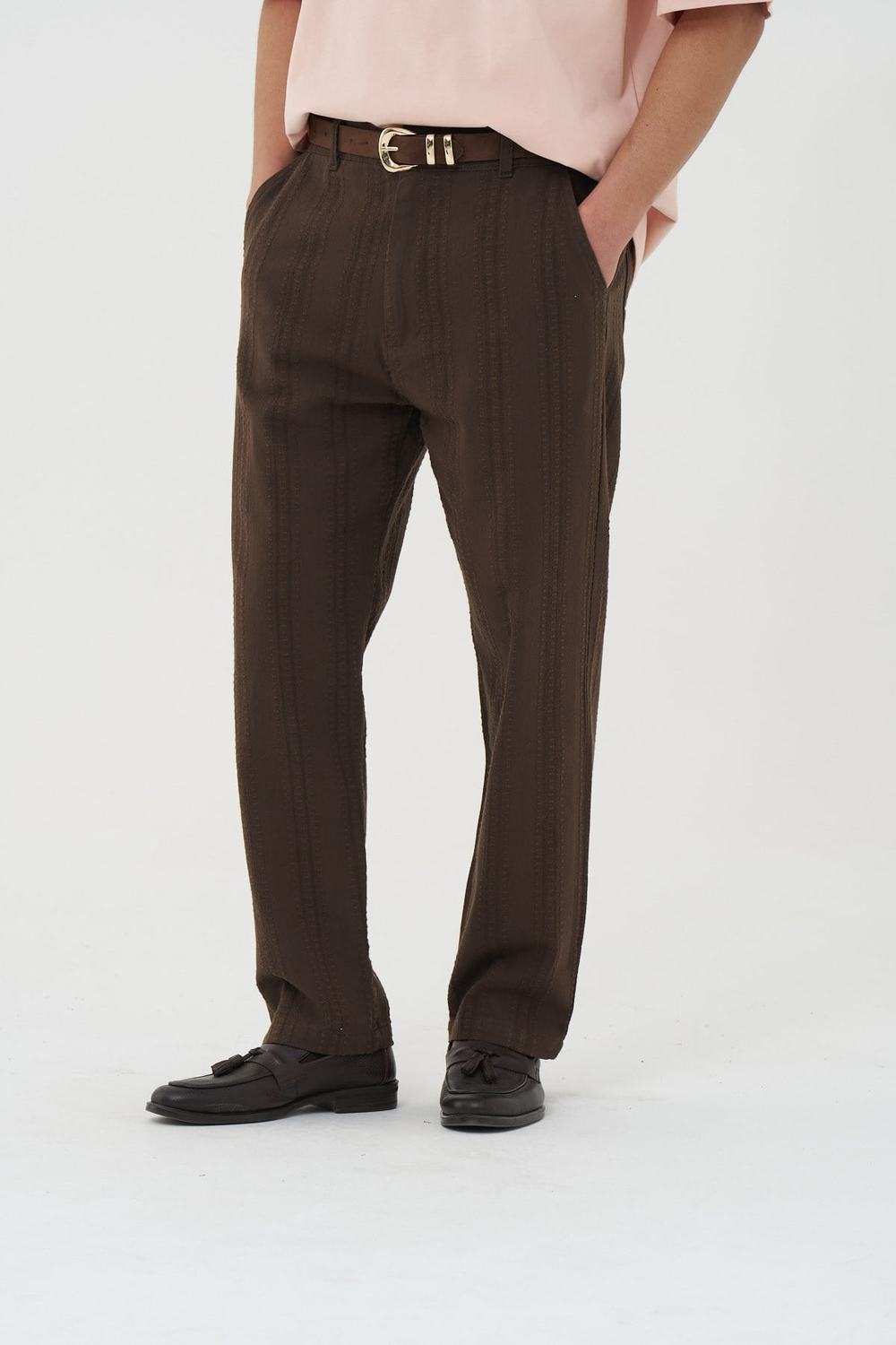 Loomline Relaxed Fit Erkek Pantolon Kahverengi