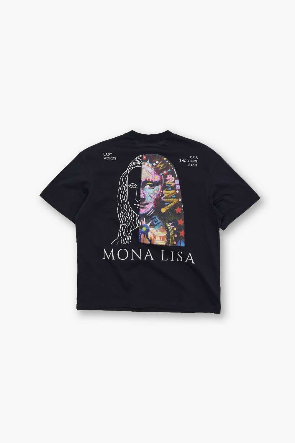 Mona Lisa Shooting Oversize Tişört Erkek Lacivert