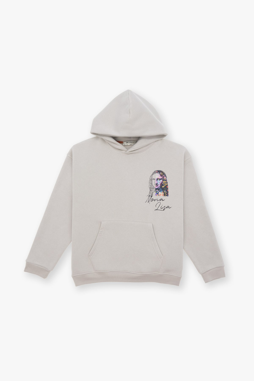 Mona Lisa Shooting Star Oversize Sweatshirt Kadın Stone