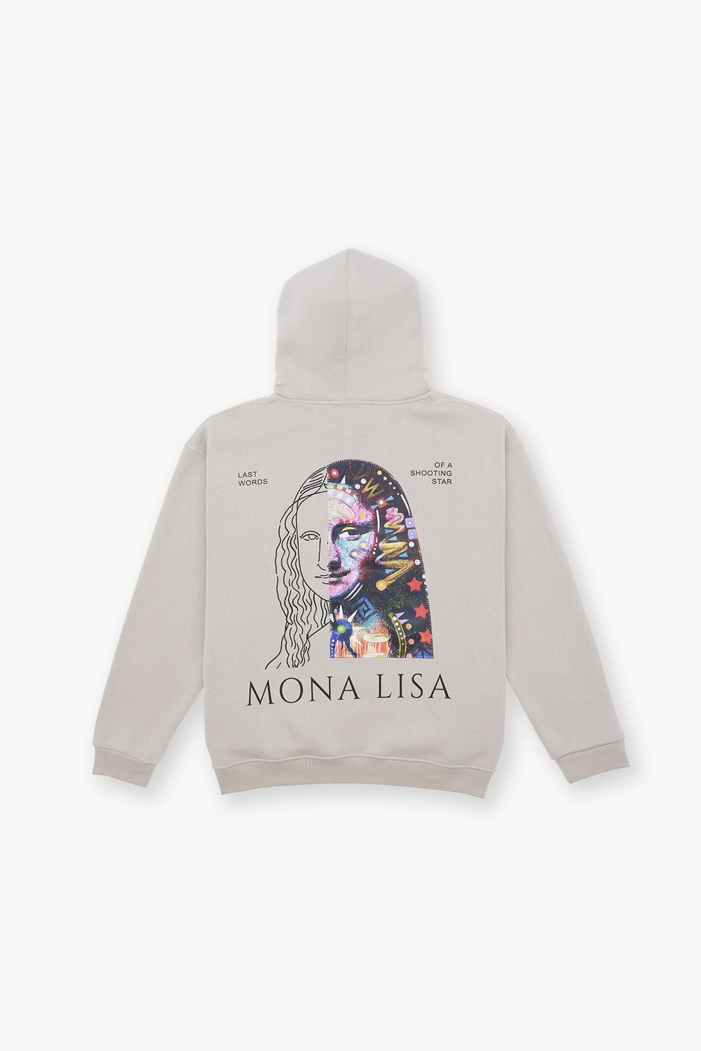 Mona Lisa Shooting Star Oversize Sweatshirt Kadın Stone