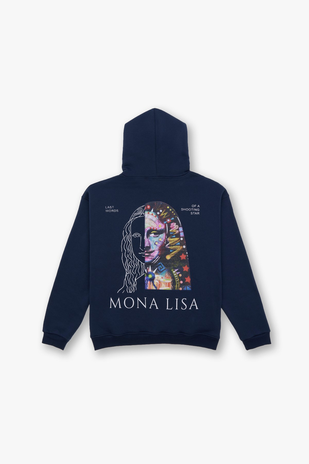 Mona Lisa Shooting Star Oversize Sweatshirt Kadın İndigo