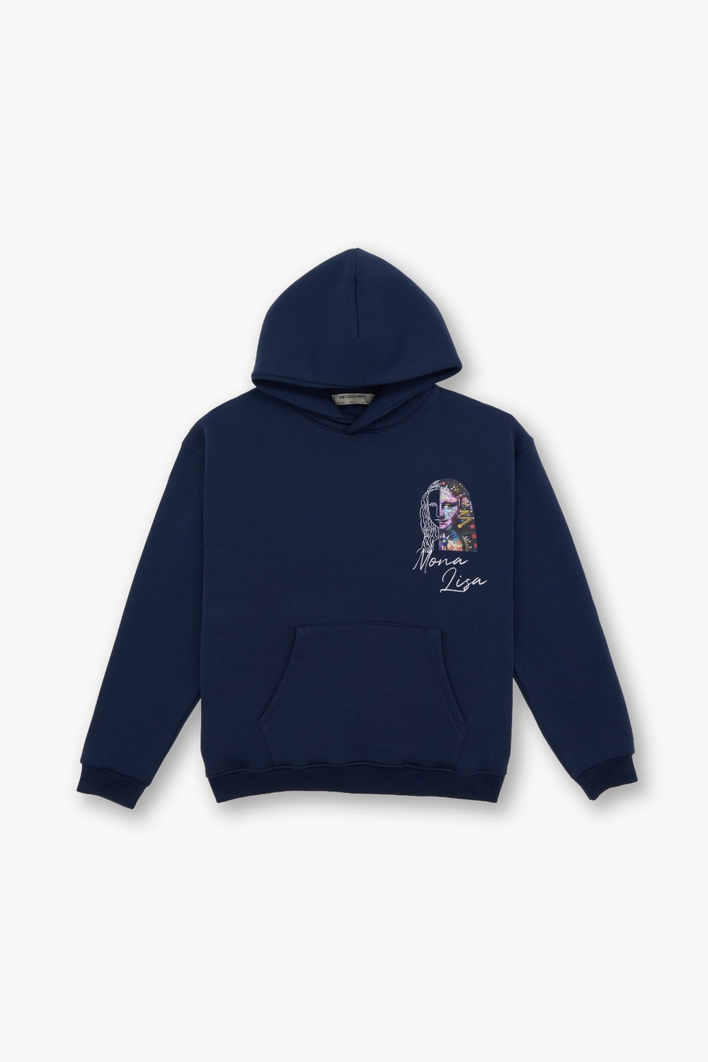Mona Lisa Shooting Star Oversize Sweatshirt Kadın İndigo