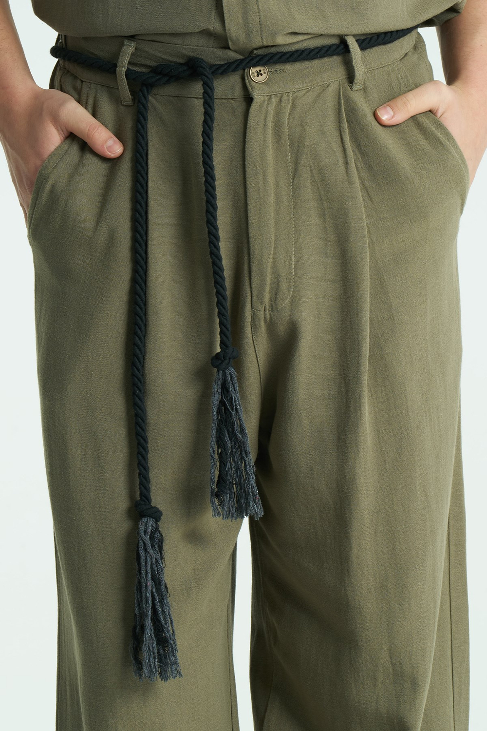 Mono Relaxed Fit Erkek Pantolon Haki