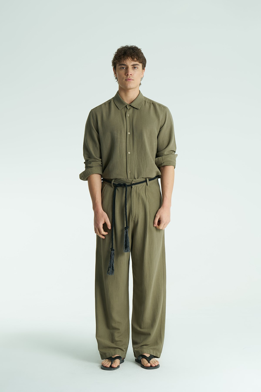 Mono Relaxed Fit Erkek Pantolon Haki