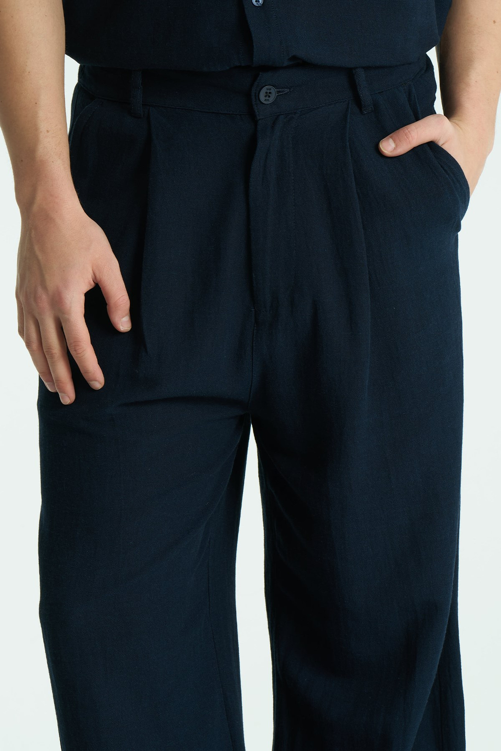 Mono Relaxed Fit Pants Navy