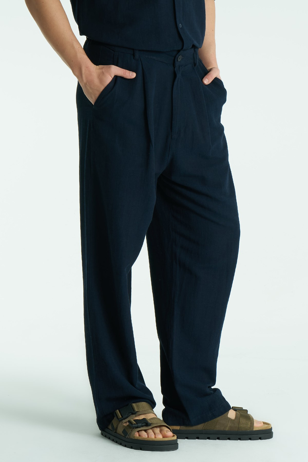 Mono Relaxed Fit Pants Navy