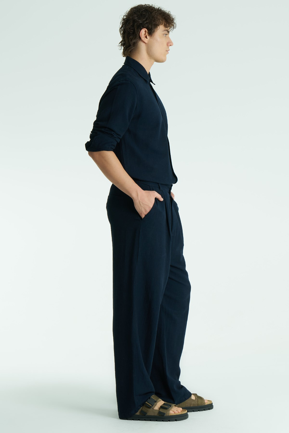 Mono Relaxed Fit Pants Navy