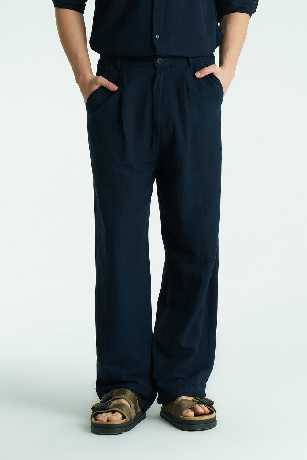 Mono Relaxed Fit Pants Navy