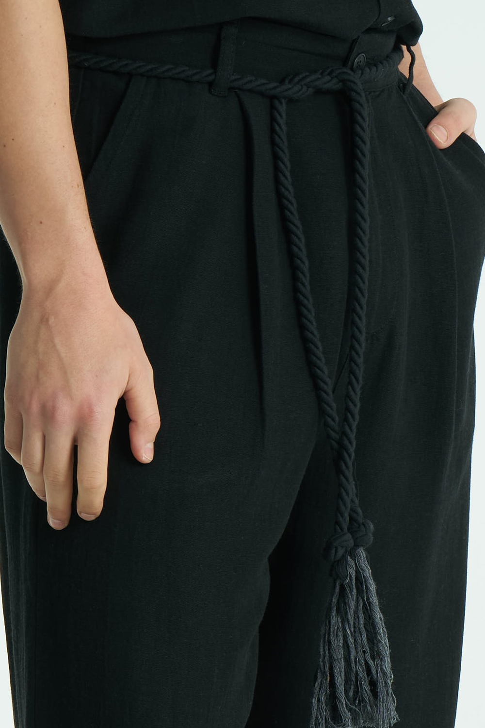 Mono Relaxed Fit Erkek Pantolon Siyah