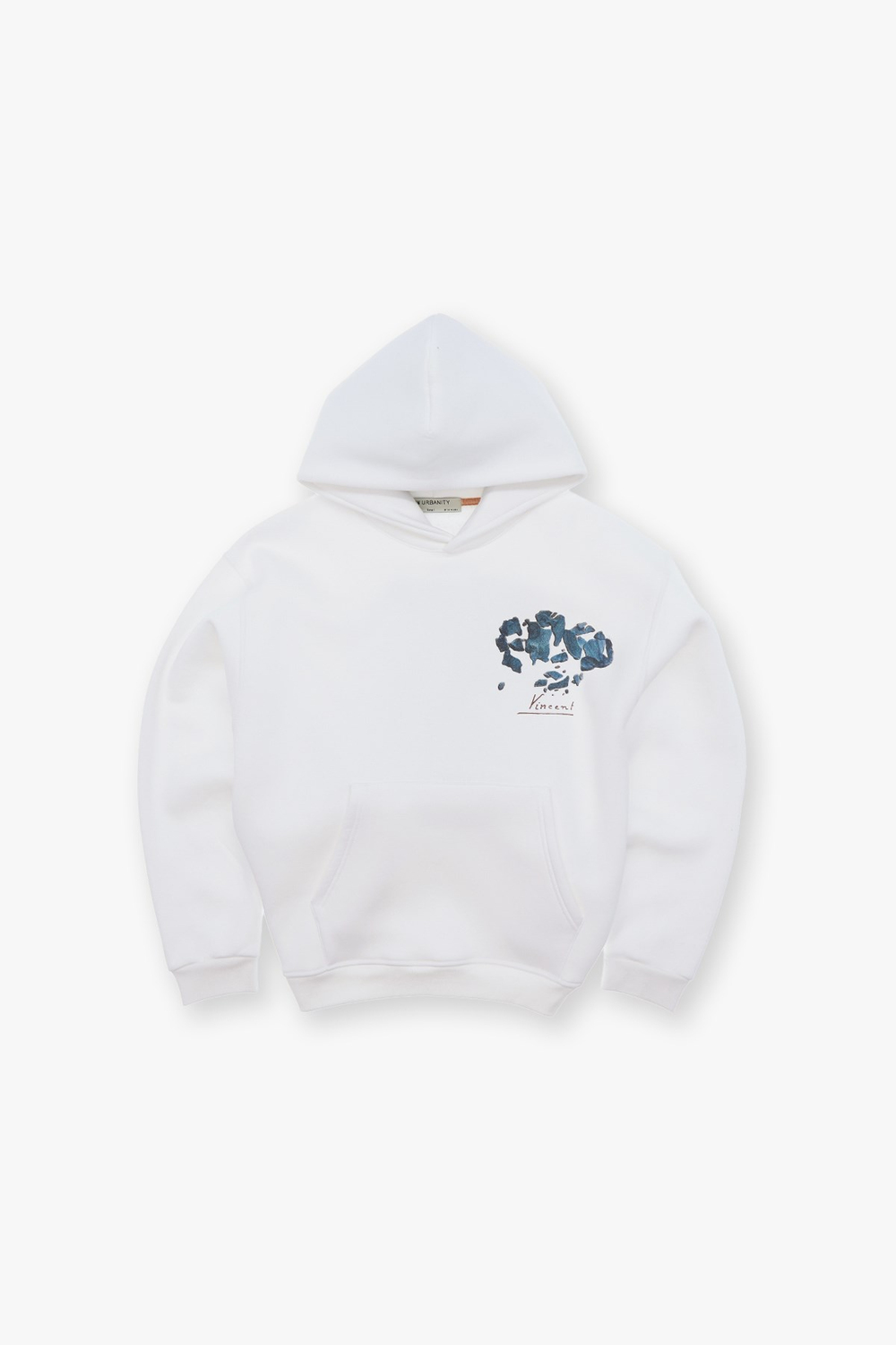 Mosaic Portrait Oversize Sweatshirt Erkek Ekru