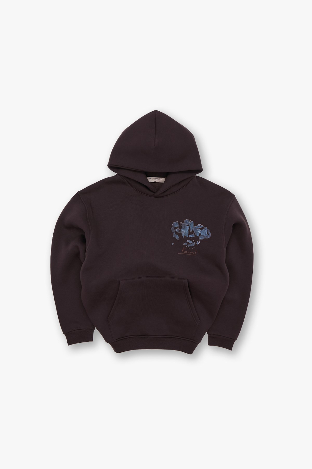 Mosaic Portrait Oversize Sweatshirt Erkek Kahverengi