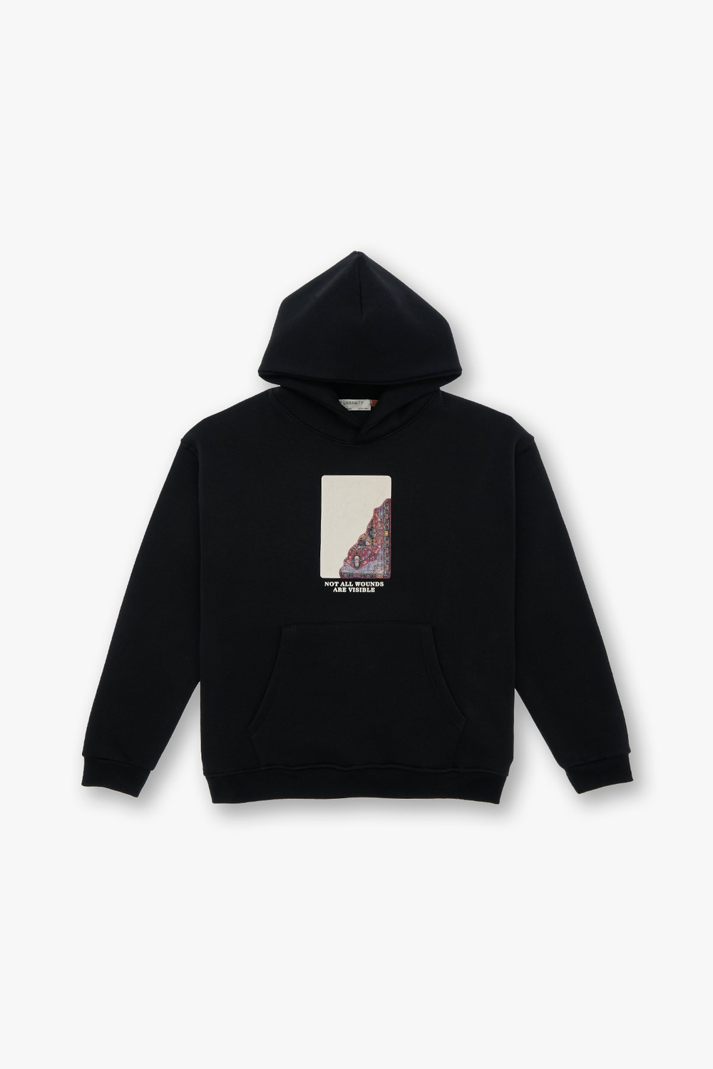 Not All Wounds Are Visible Oversize Sweatshirt Kadın Siyah