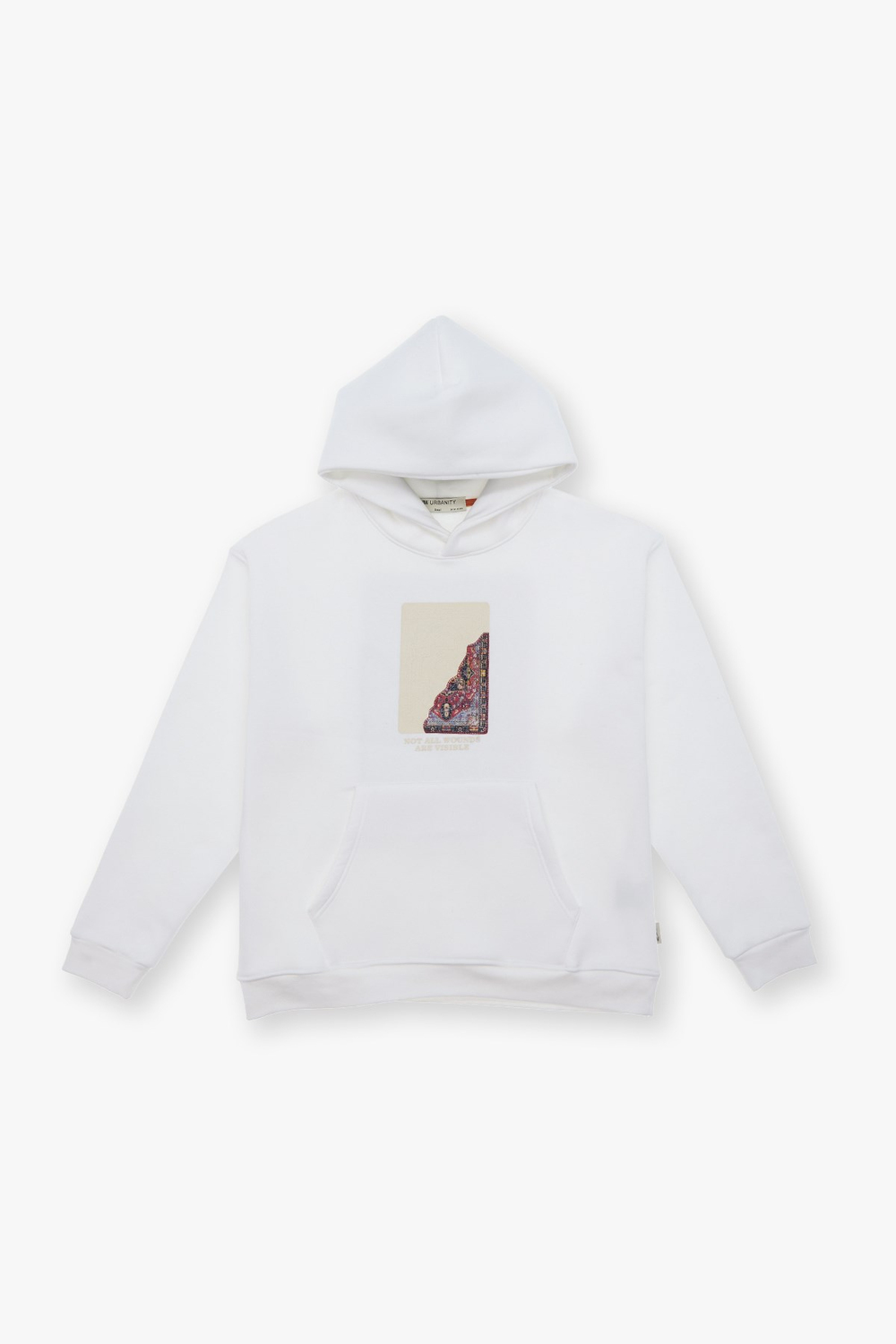 Not All Wounds Are Visible Oversize Sweatshirt Erkek Ekru