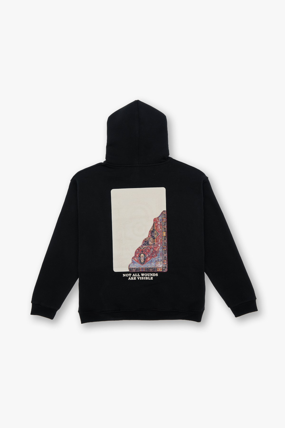 Not All Wounds Are Visible Oversize Sweatshirt Kadın Siyah