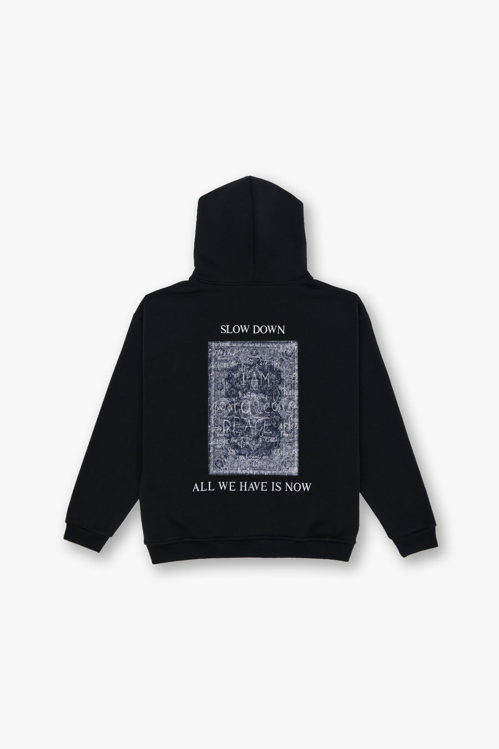 Now Manifesto Oversize Sweatshirt Erkek Siyah