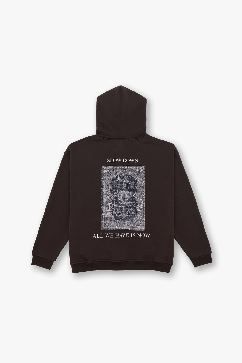 Now Manifesto Oversized Sweatshirt Brown