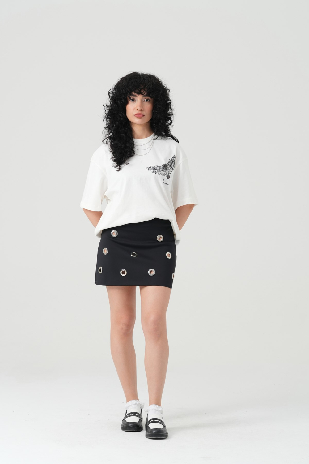 Owl Flight Oversized T-Shirt Off White