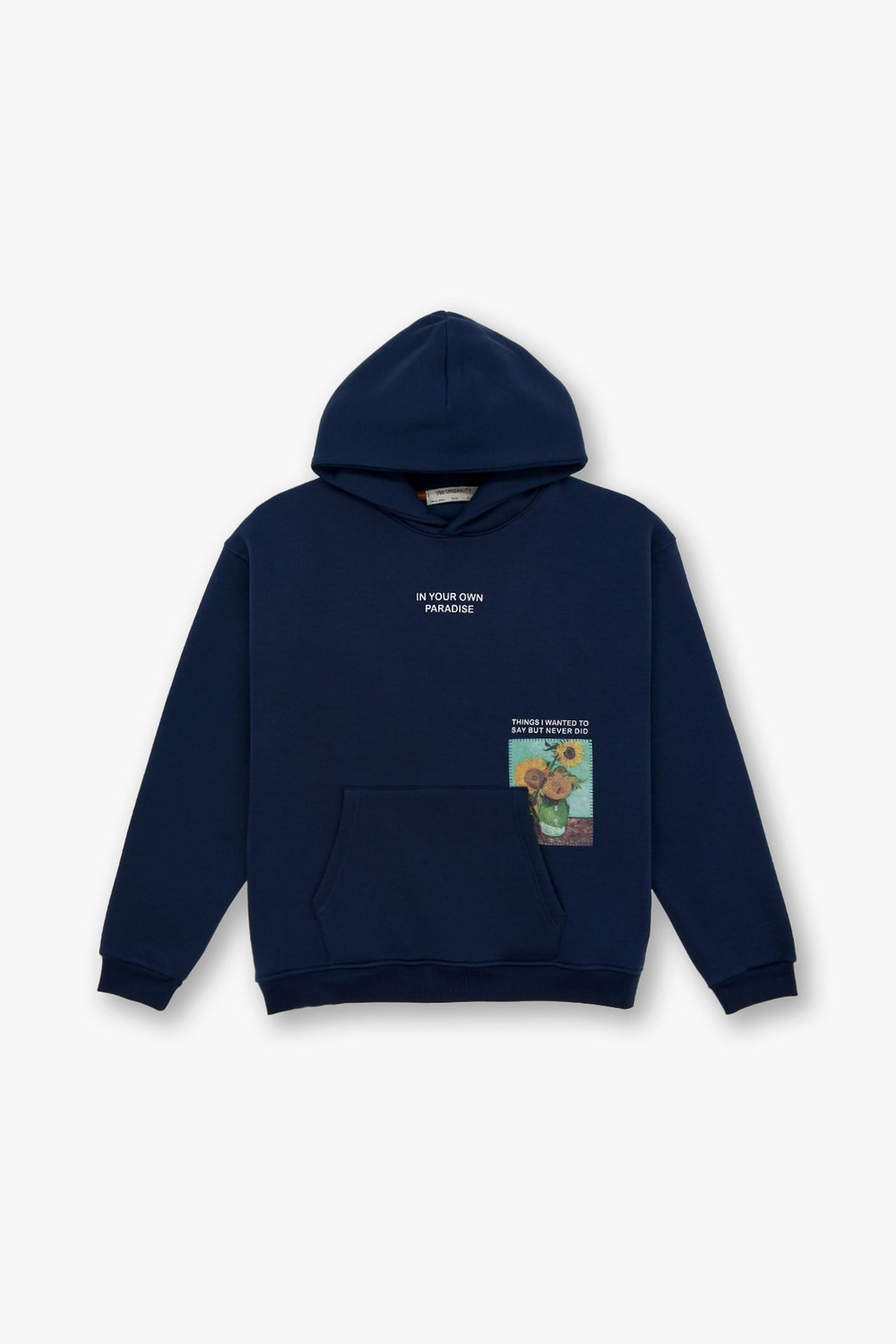 Paradise Within Oversize Sweatshirt Erkek İndigo