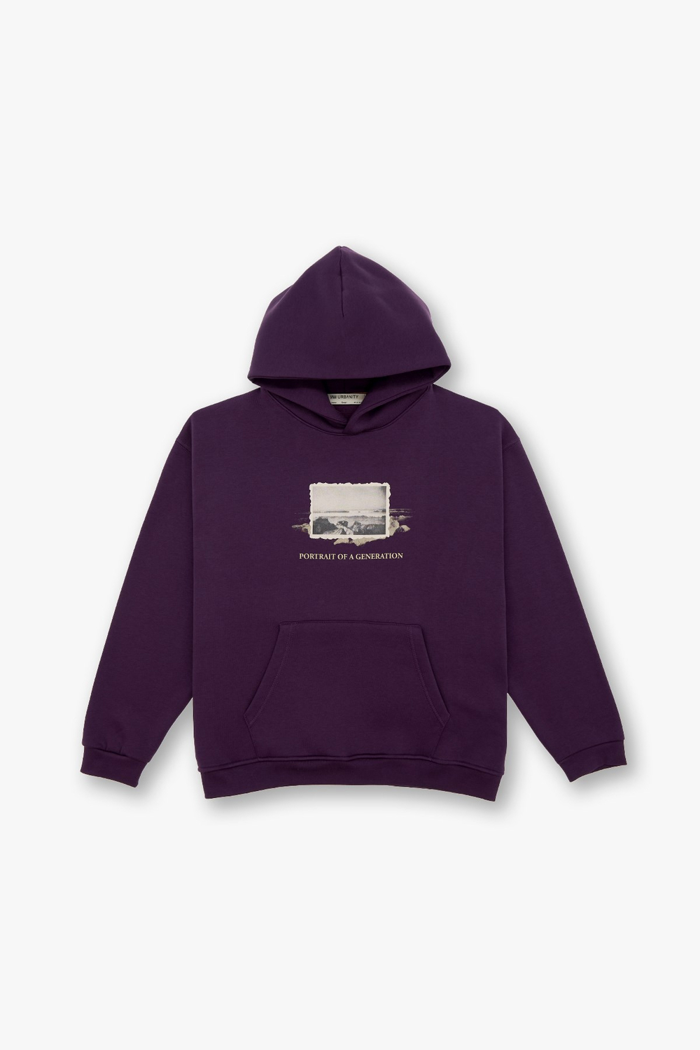 Portrait of a Generation Oversize Sweatshirt Kadın Mor