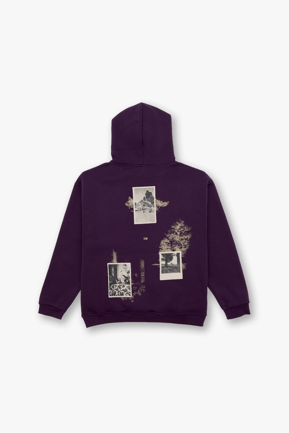 Portrait of a Generation Oversize Sweatshirt Kadın Mor