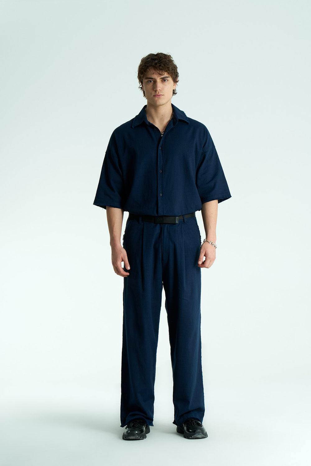 Rawen Oversize Erkek Pantolon Lacivert