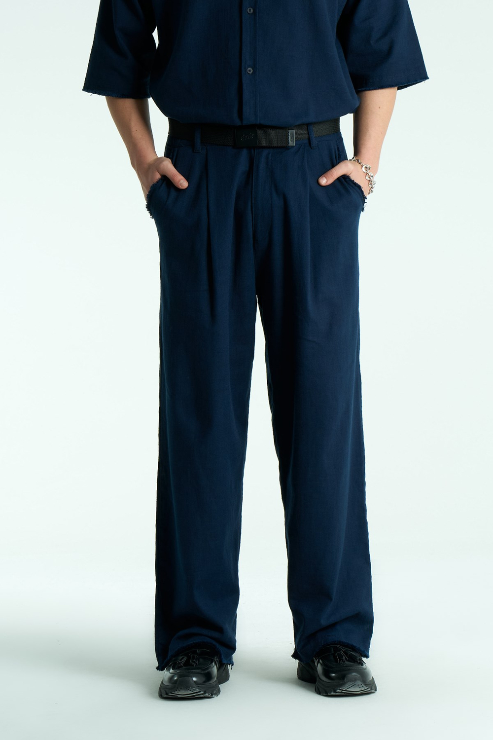 Rawen Oversize Erkek Pantolon Lacivert