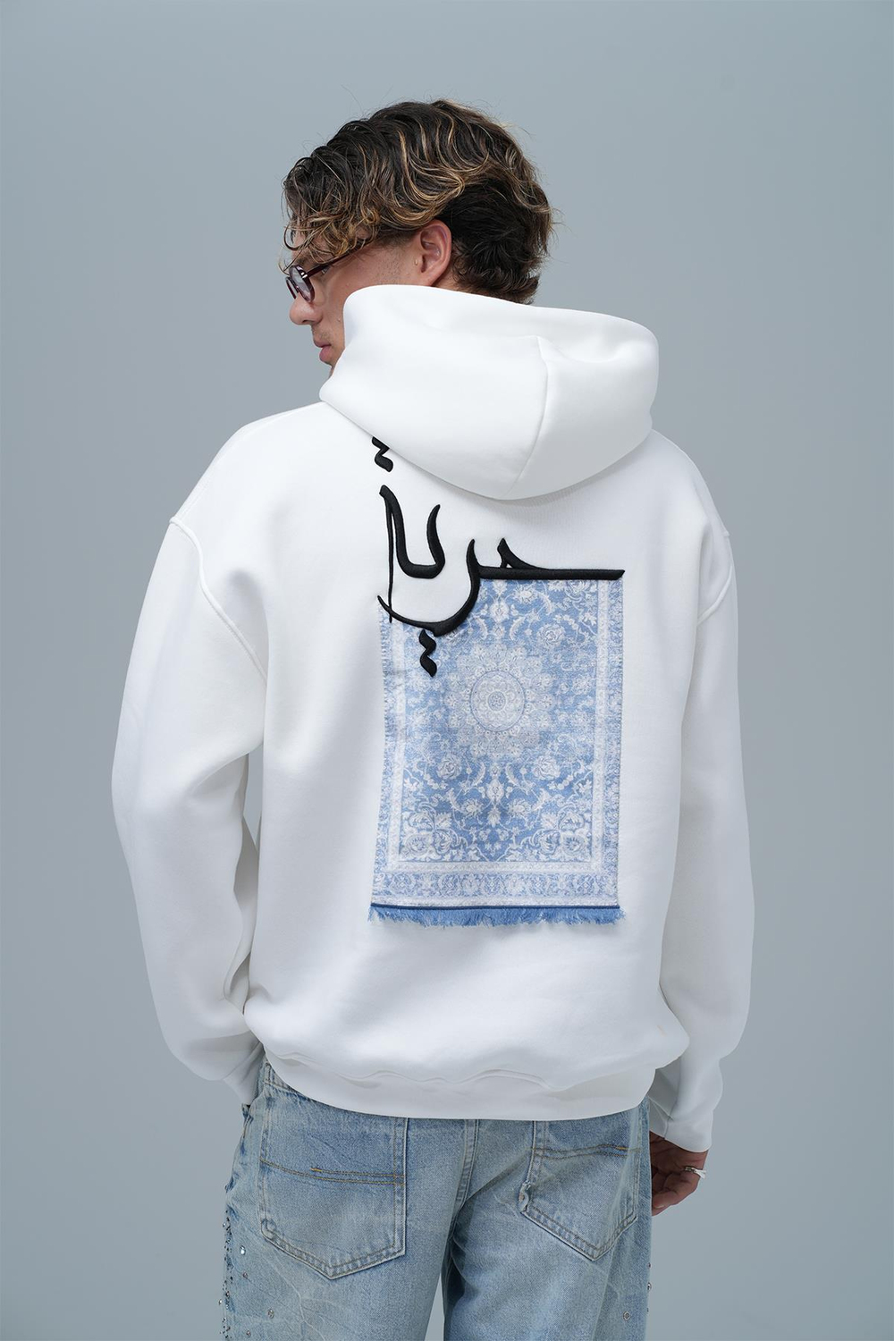 Roots & Freedom Oversize Sweatshirt Erkek Ekru
