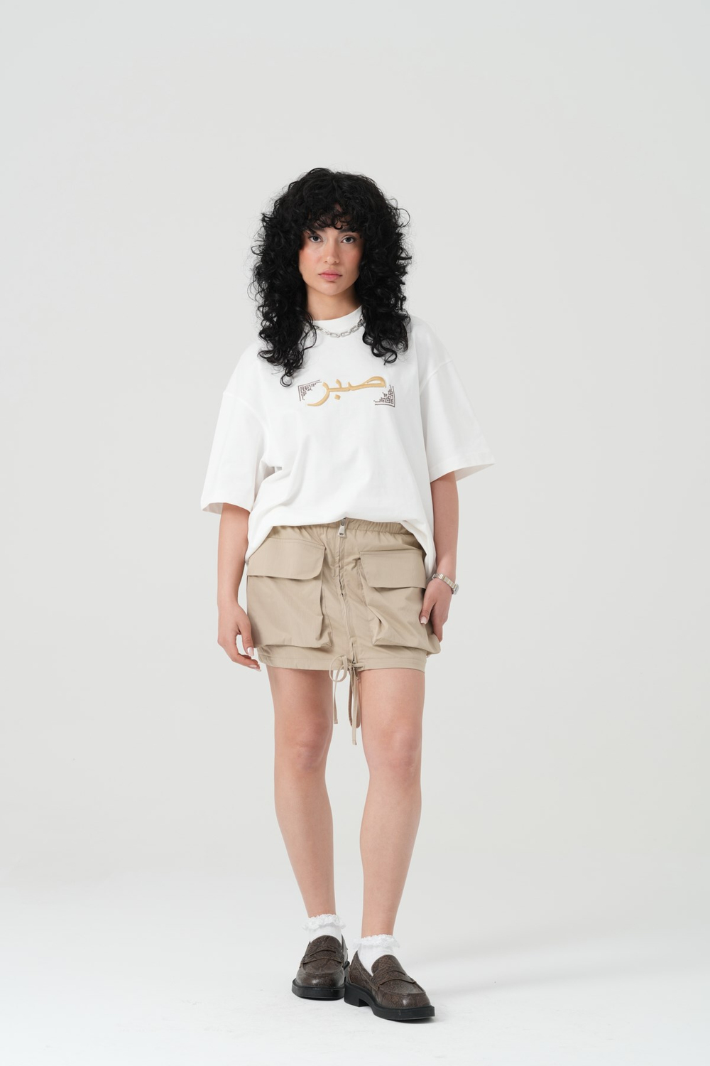 Sabr Heritage Oversized T-Shirt Off White