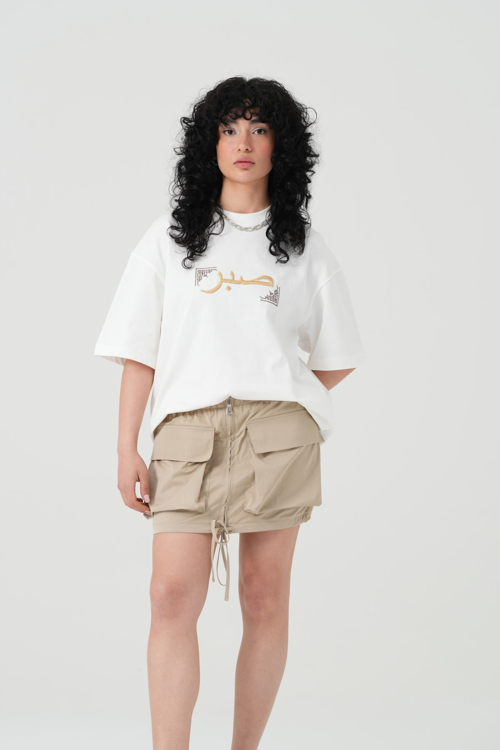Sabr Heritage Oversized T-Shirt Off White