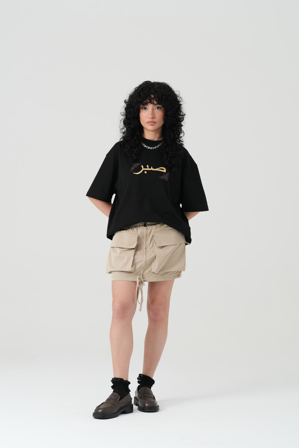 Sabr Heritage Oversized T-Shirt Black