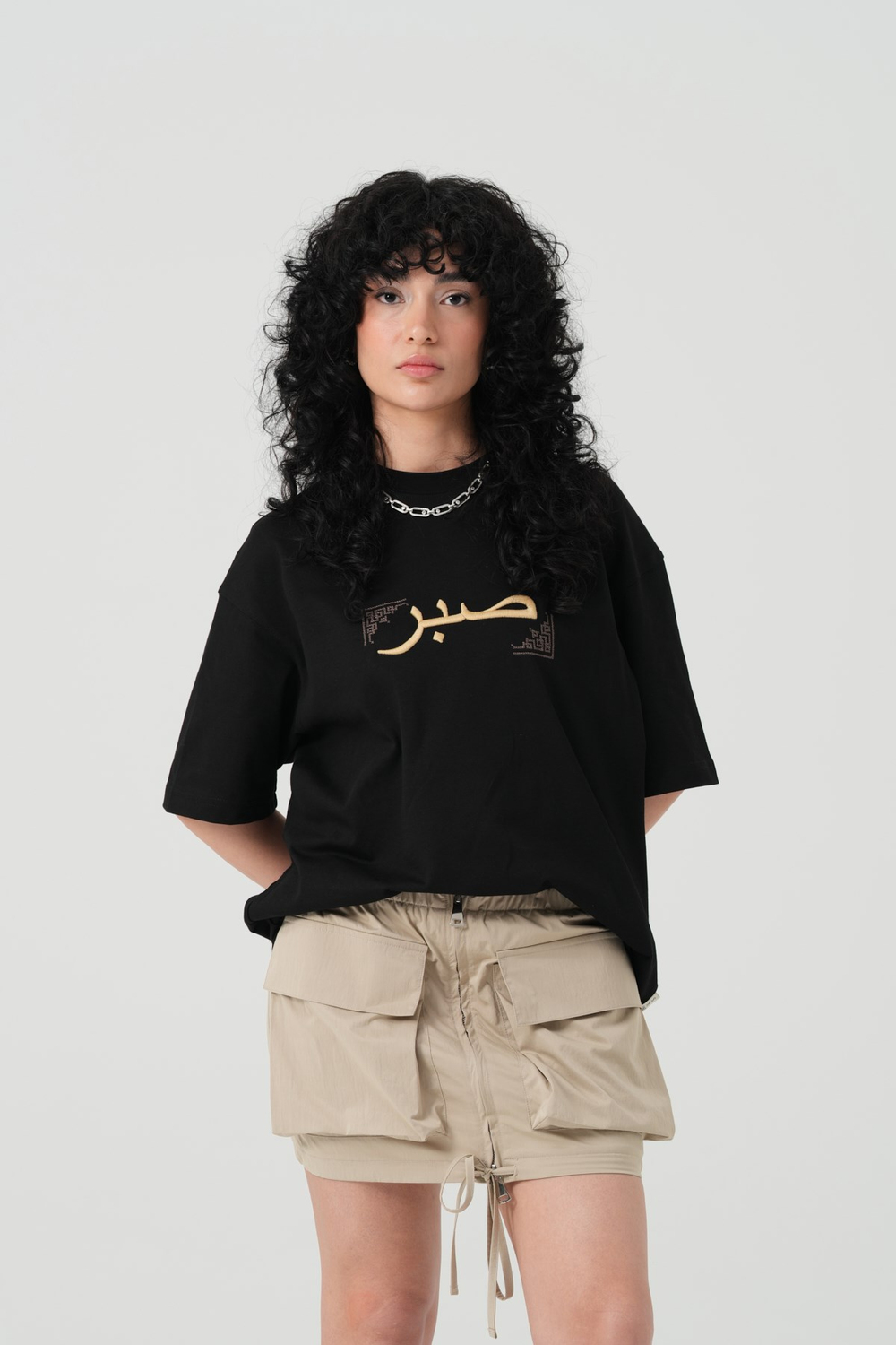Sabr Heritage Oversized T-Shirt Black