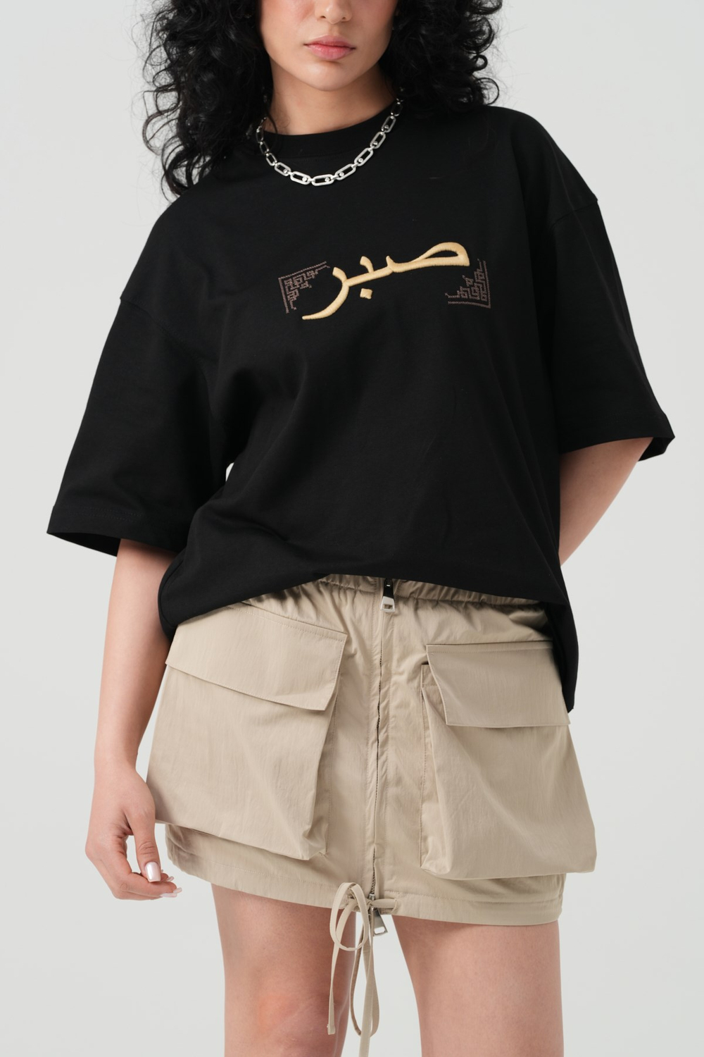 Sabr Heritage Oversized T-Shirt Black