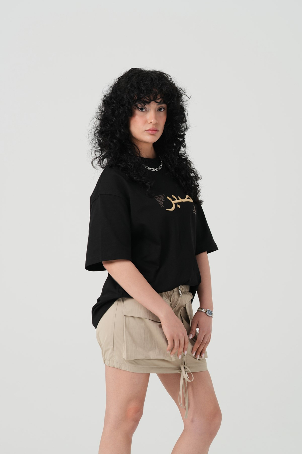 Sabr Heritage Oversized T-Shirt Black